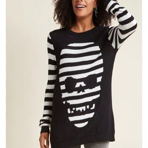 ModCloth Banned Heads Up Long Sleeve Tunic, XL